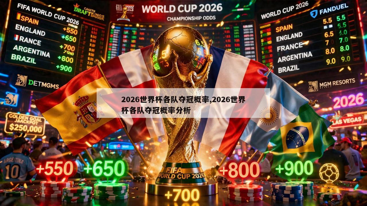 2026世界杯各队夺冠概率,2026世界杯各队夺冠概率分析