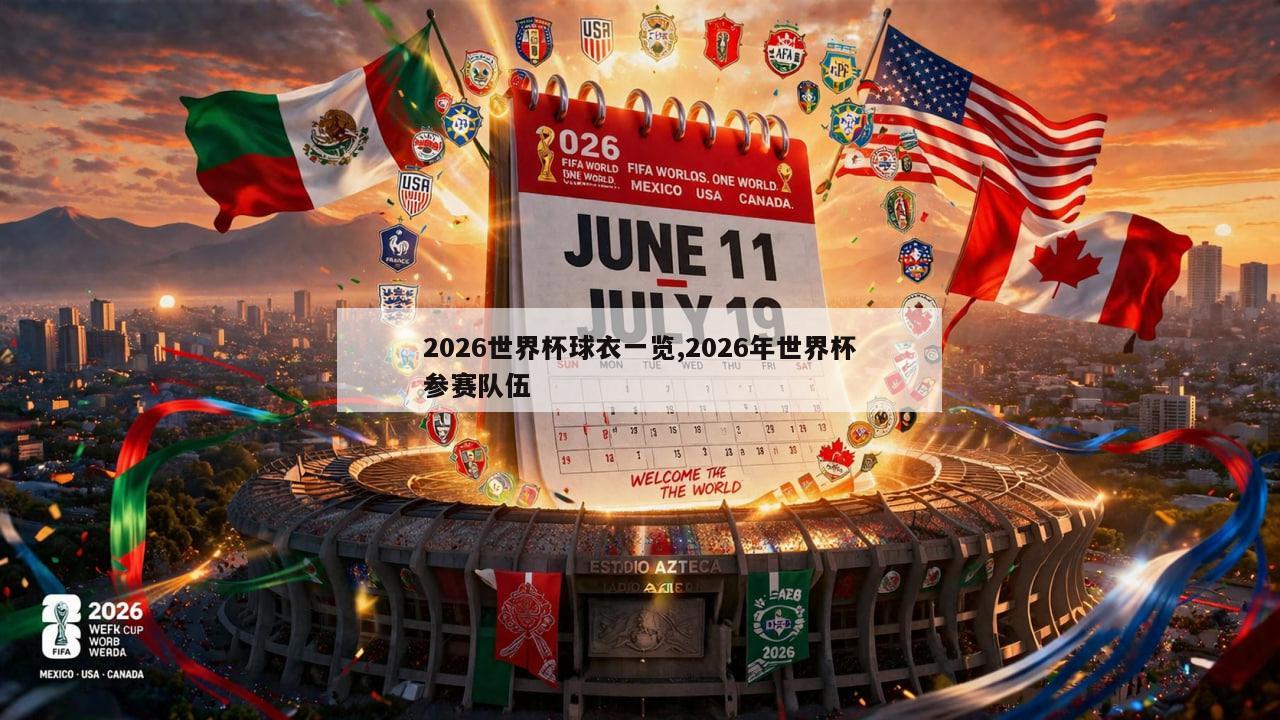 2026世界杯球衣一览,2026年世界杯参赛队伍