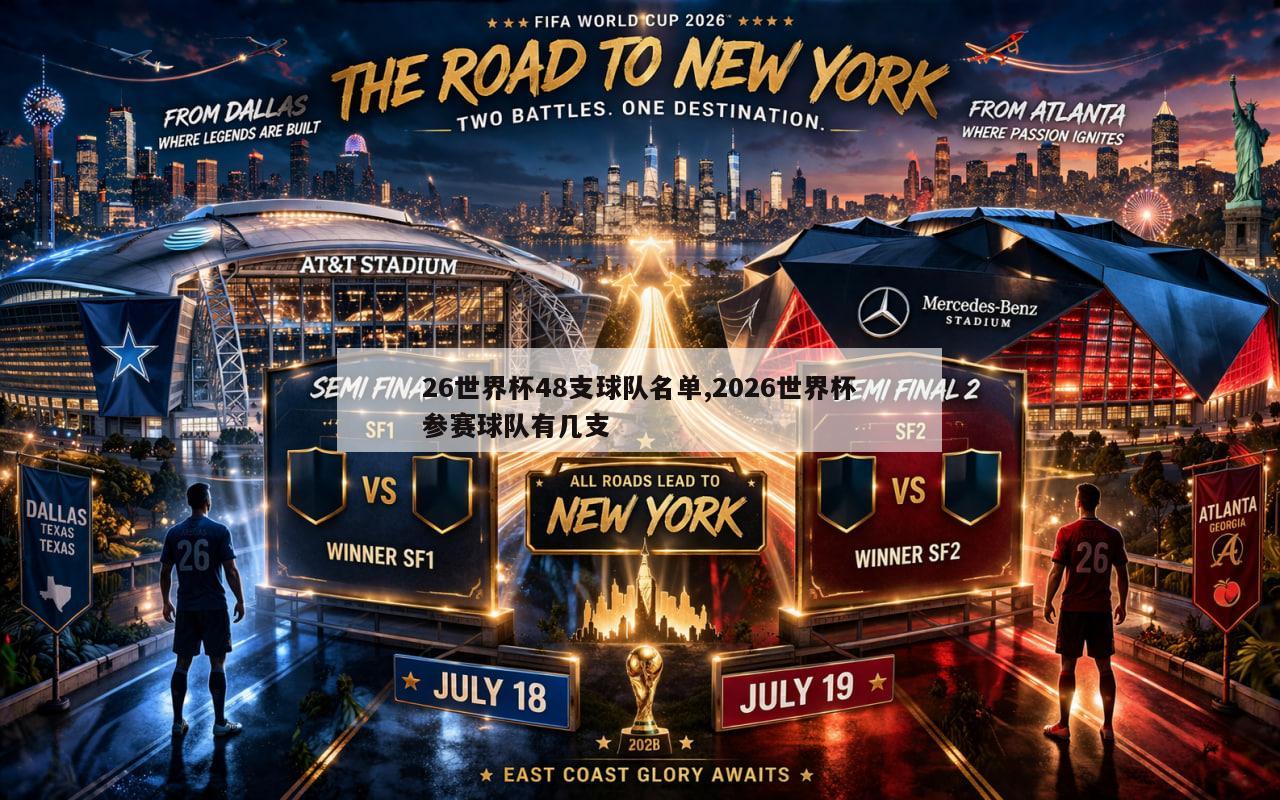 26世界杯48支球队名单,2026世界杯参赛球队有几支