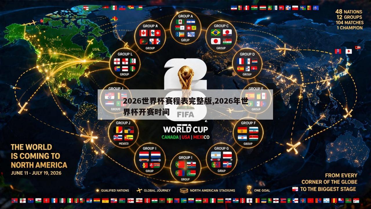 2026世界杯赛程表完整版,2026年世界杯开赛时间