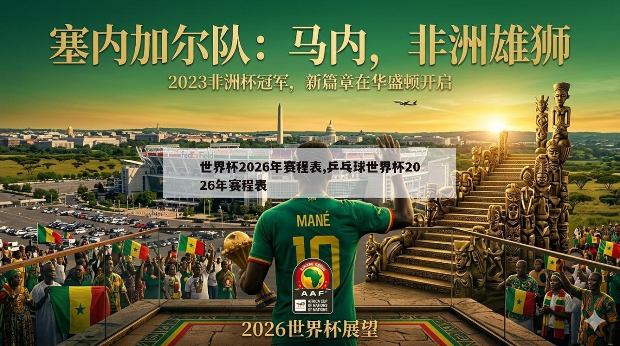 世界杯2026年赛程表,乒乓球世界杯2026年赛程表