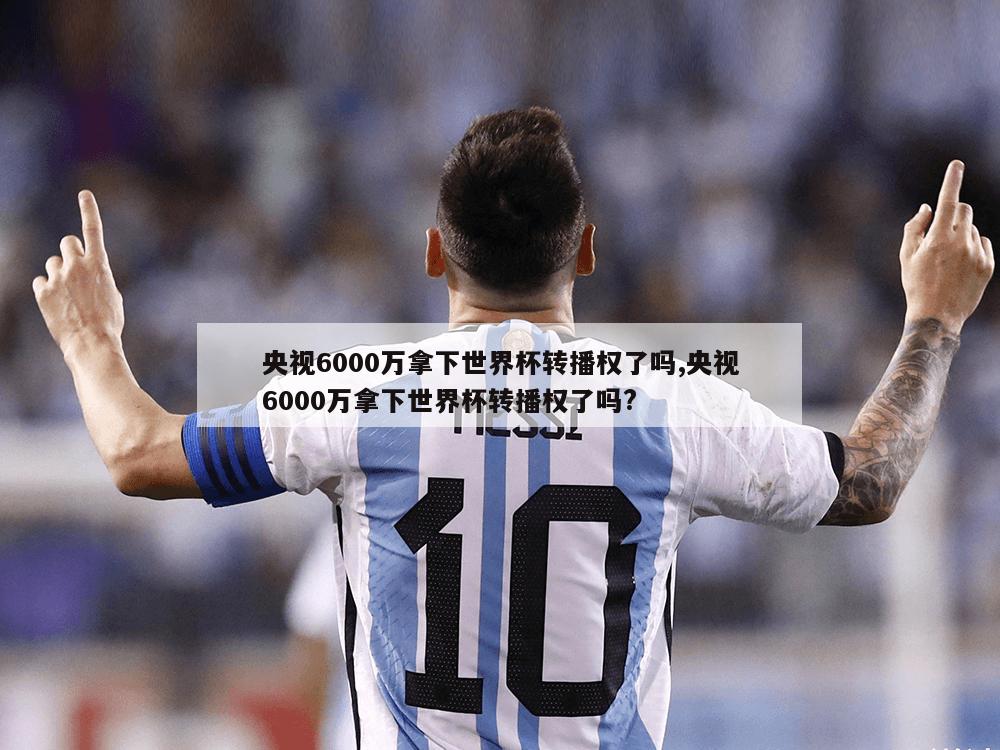 央视6000万拿下世界杯转播权了吗,央视6000万拿下世界杯转播权了吗?